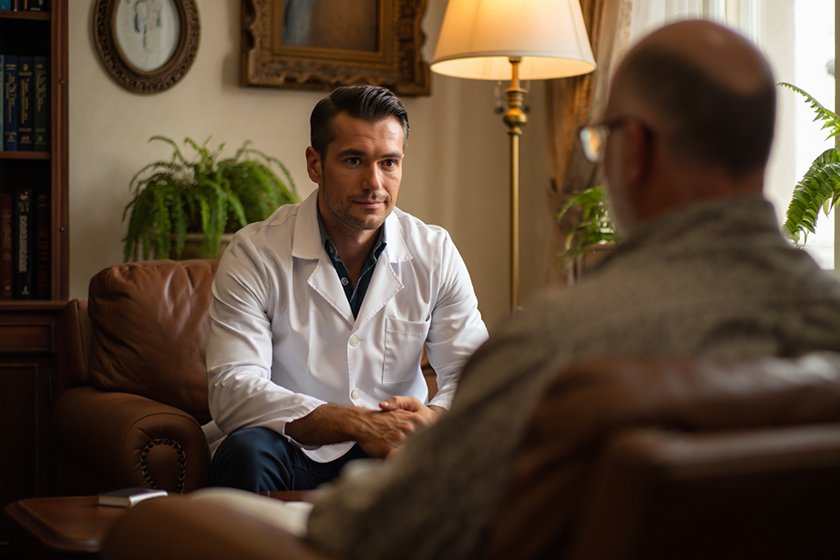 Прием у психотерапевта